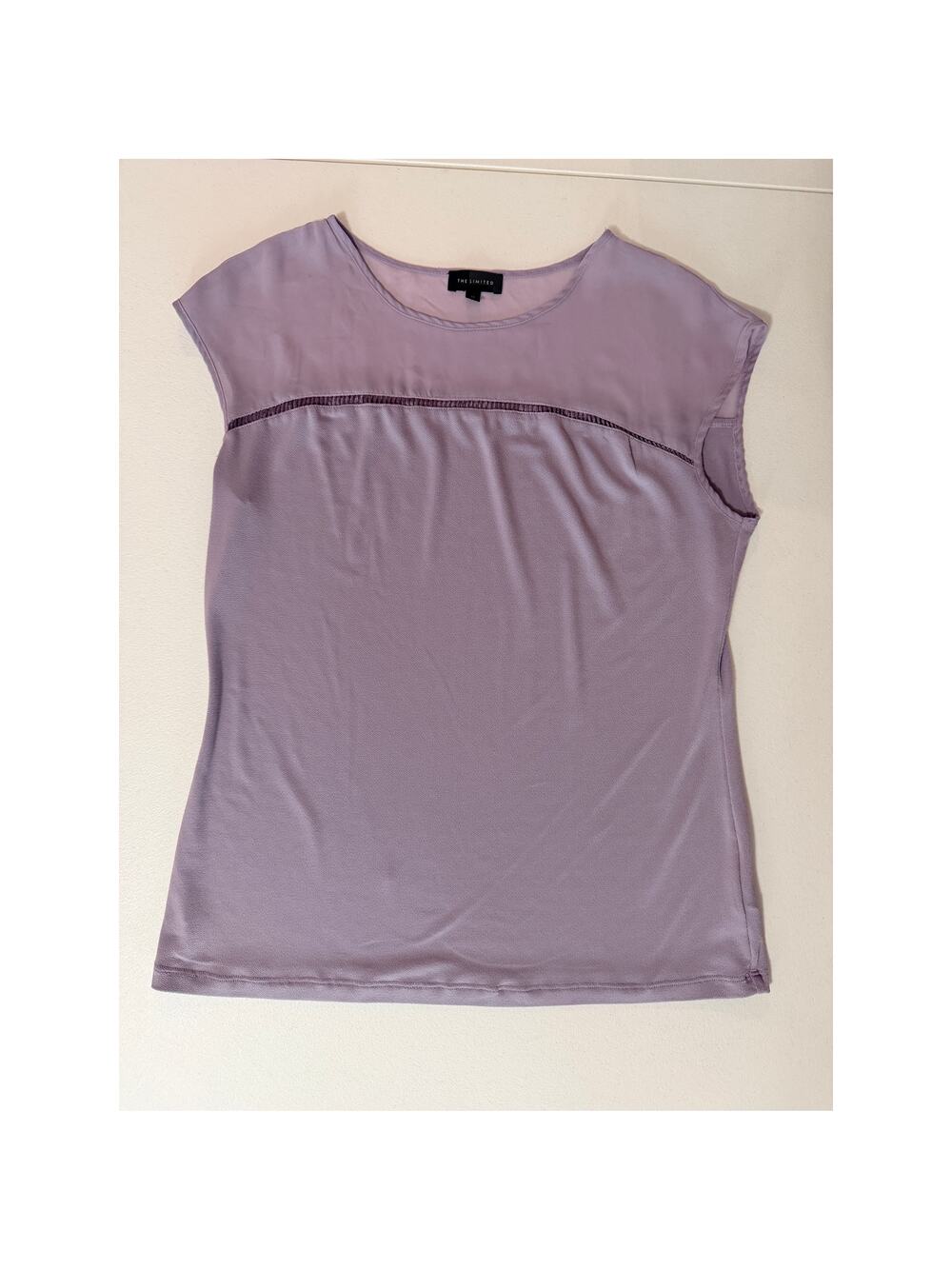3 for $9 The limited sheer tip lavender sleeveless M EUC